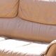 High-end leather sofa, beige De Sede sofa