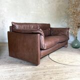 Vintage leather sofa Ligne Roset