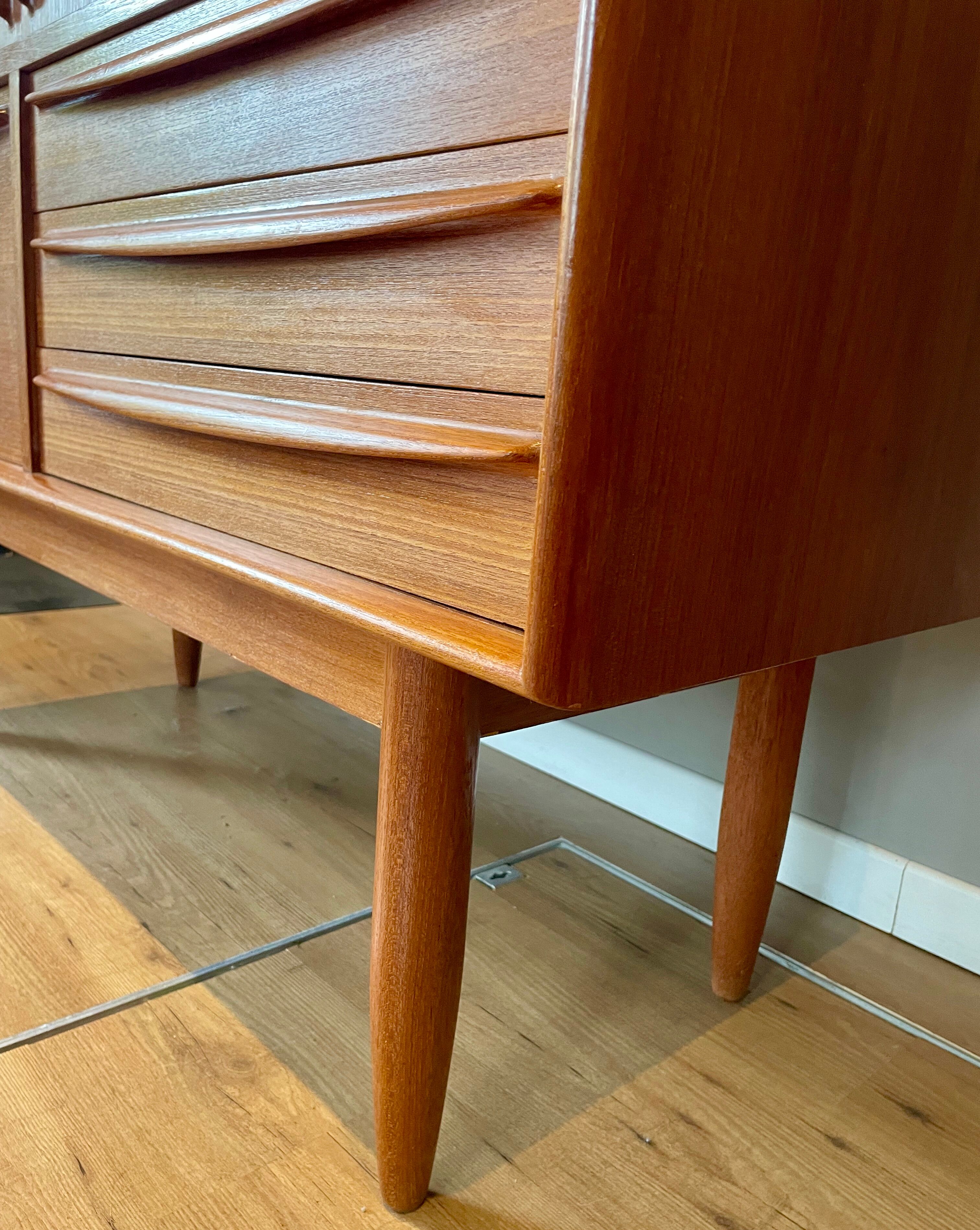 Scandinavian teak bar sideboard by Bernhard Pedersen for Samcom