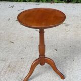 Solid wood tripod side table