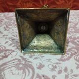 Art Deco brass candle holder