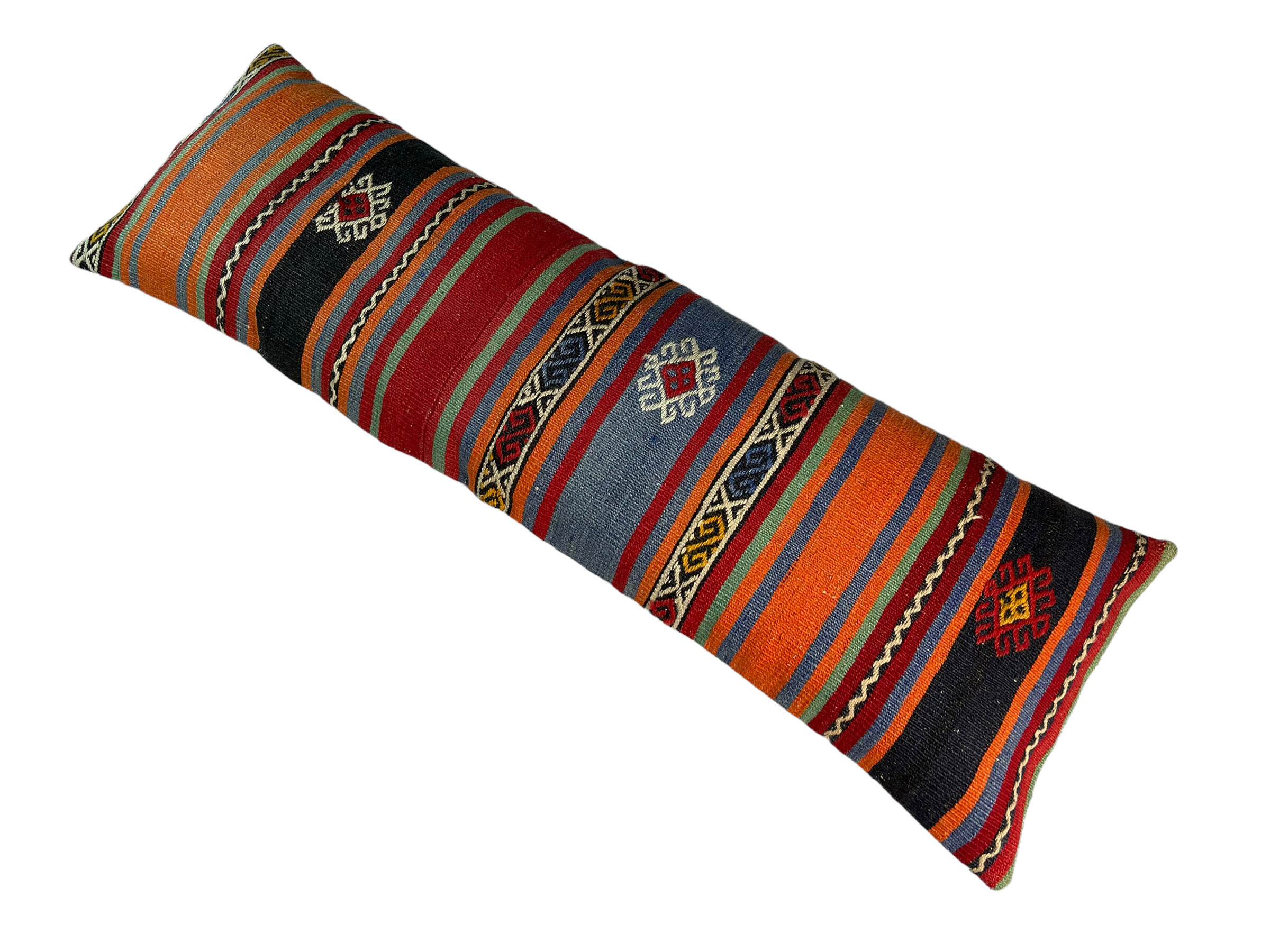 Vintage turkish kilim cushion cover , 120 x 40 cm