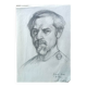 Portrait by Gabriele Vicari, pencil on paper, 1970s
