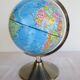 World globe: metal world map