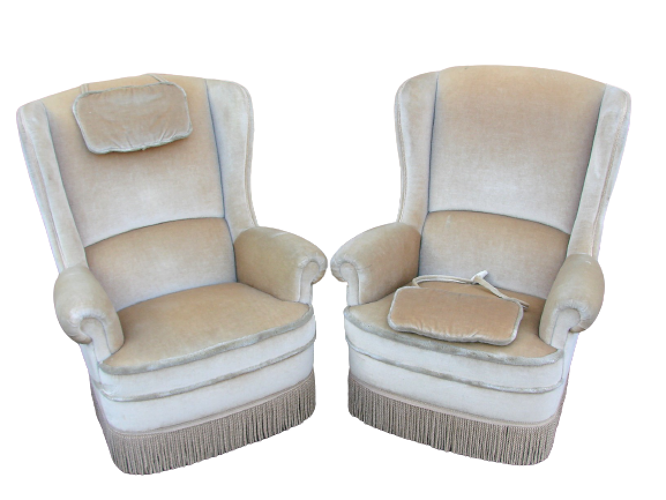 A pair of uszak armchairs, 70’s