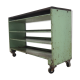 Vintage Industrial Low Shelves, Side Table 1960s