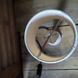 Bedside desk lamp base alabaster lampshade pearl