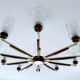 Large Vintage Scandinavian Pendant Light 60s