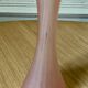 Vase en verre poli rose