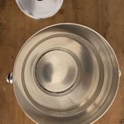 Gallia Christofle 1940 silver metal ice bucket