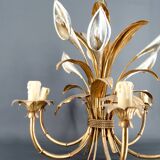 “Calla Lily” Chandelier by Hans Kögl, Hollywood Regency, c. 1970,