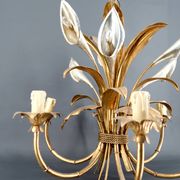 “Calla Lily” Chandelier by Hans Kögl, Hollywood Regency, c. 1970,