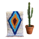 Berber carpet - Boucherouite - 48x97cm