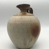 Pyrite stoneware ball pitcher signed Jean-Pierre Prudhomme