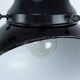 Set Of 2 Vintage Industrial Angled Enamel & Metal Black Lamps