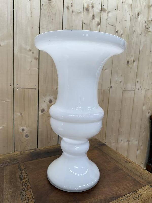 Paire de vases Médicis en verre de Murano