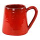 Red ceramic mug, Italian design, 1960s, made in Italy