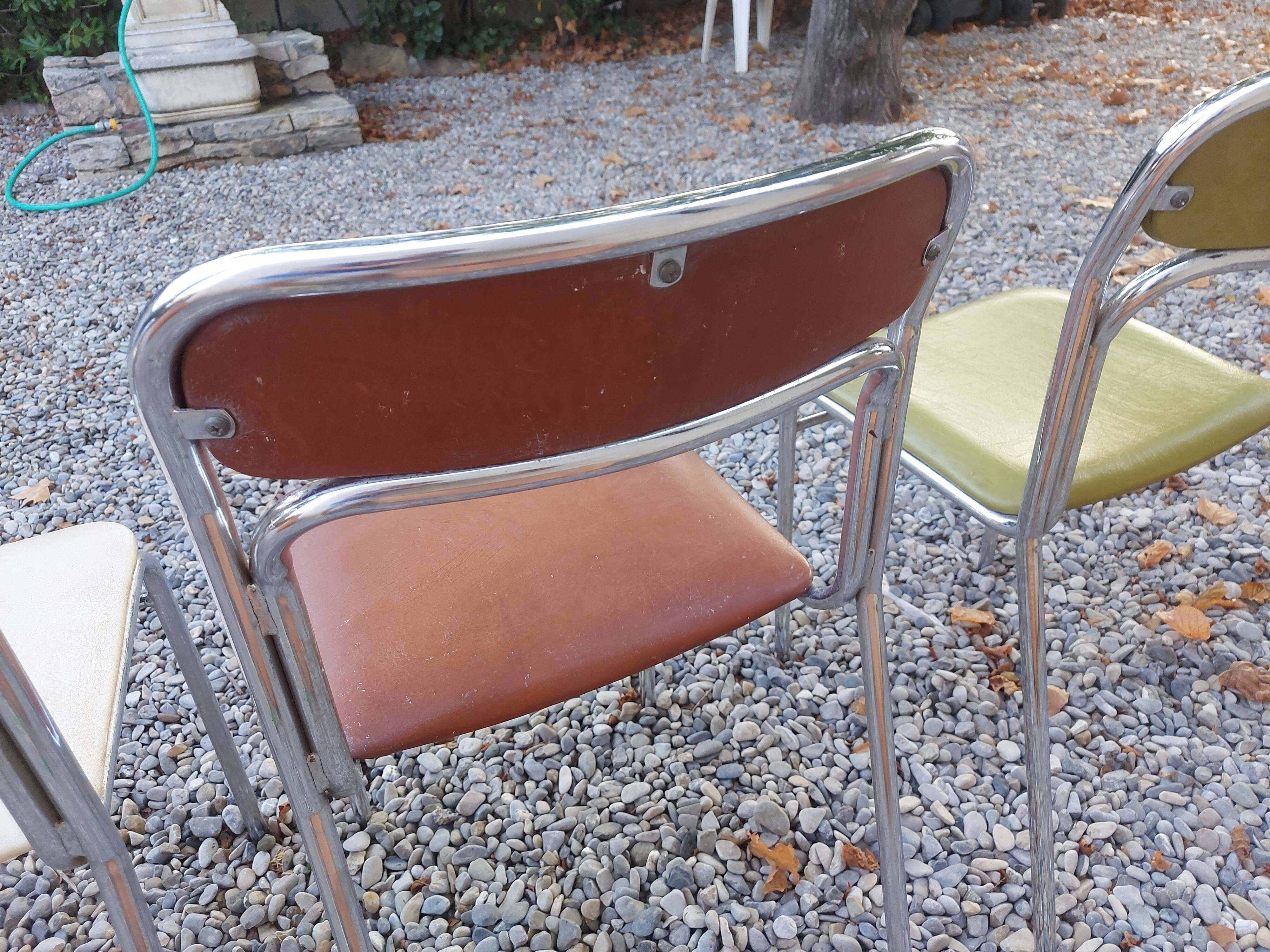 4 chaises vintages 70'S Souvignet