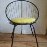 Basket chair, iron, 1950s.