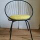 Basket chair, iron, 1950s.