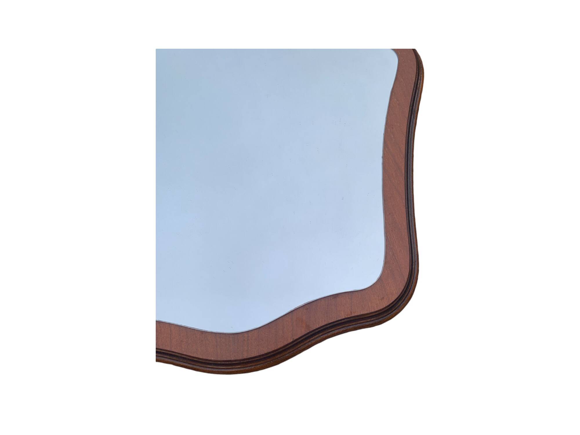 Beautiful wooden mirror with original shape