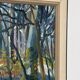 Swedish Oil on Canvas – “Forest” by Eyvind Olesen – Dated 1957