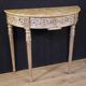Console en laque italienne de style Louis XVI du 20e siècle