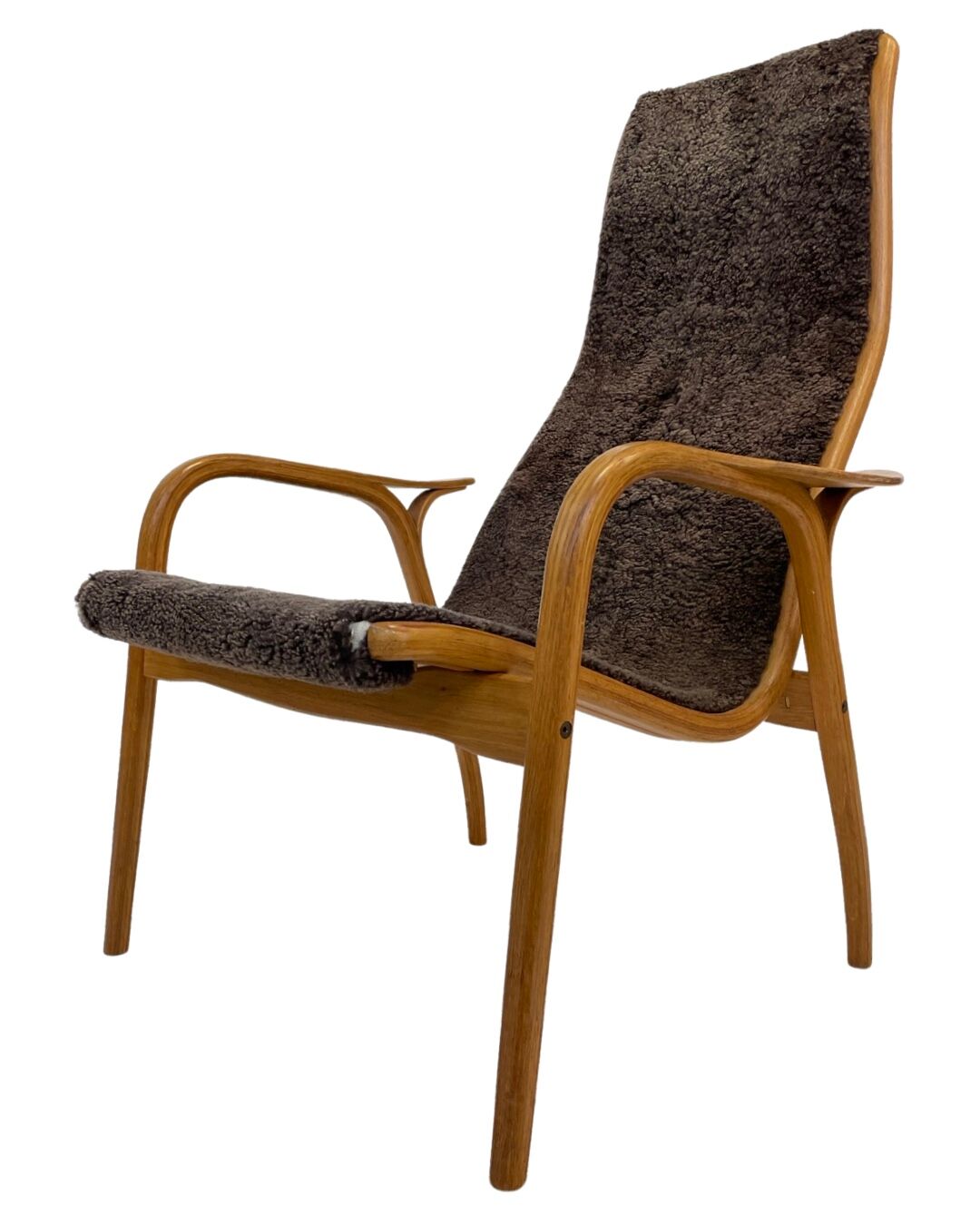 Vintage Swedish lamino armchair Yngve Ekstrom Design