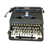 Triumph perfekt typewriter with its transport box.