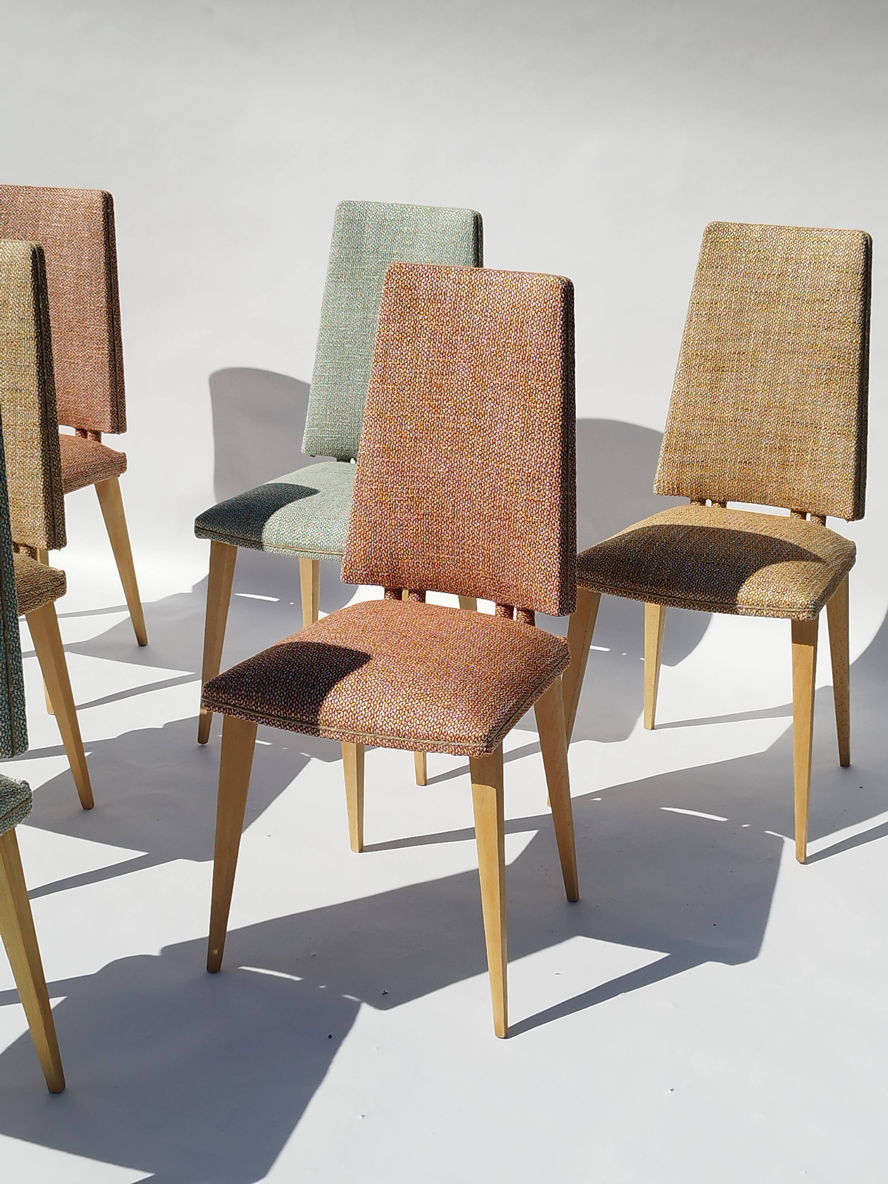 6 chairs, 1960s