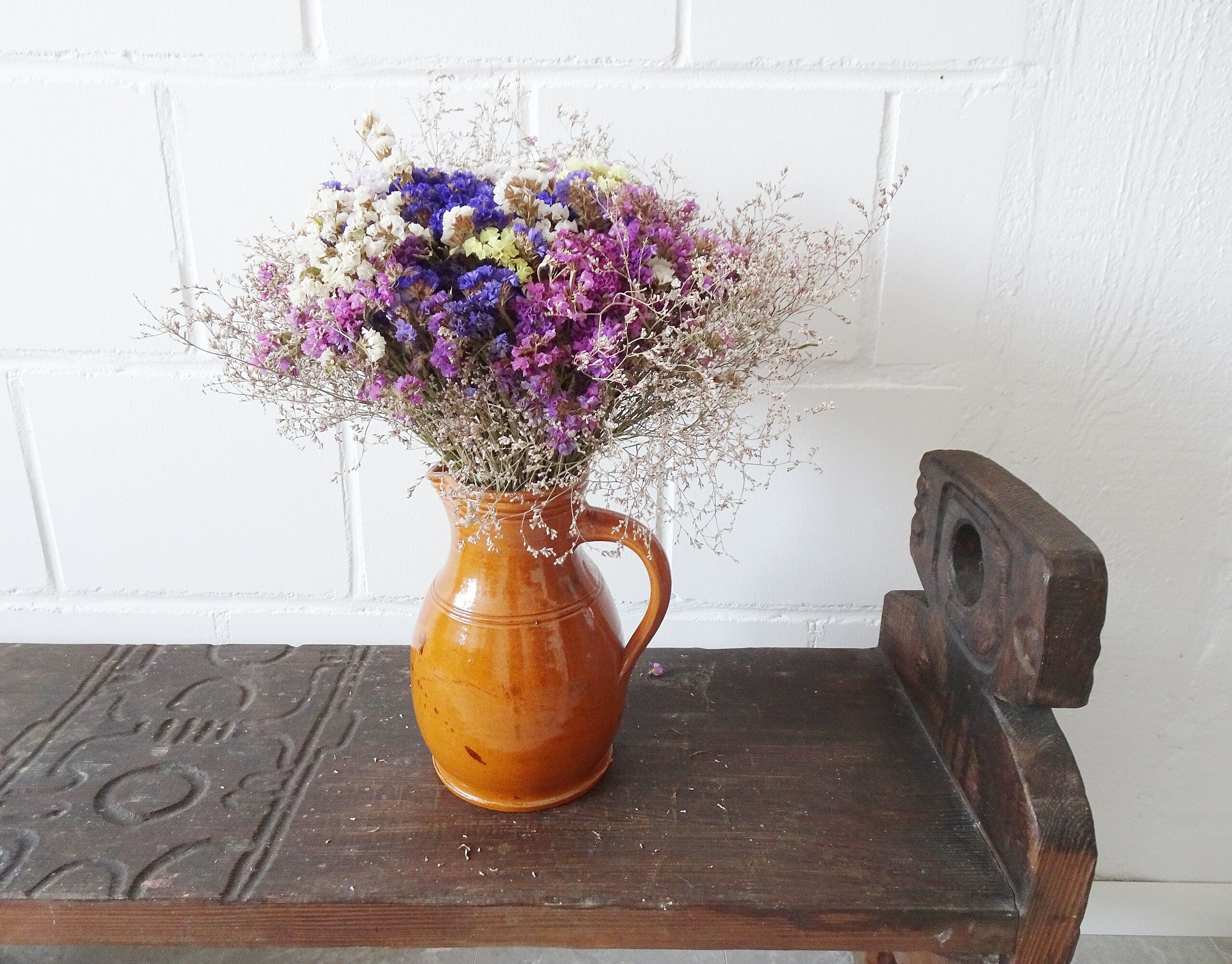 Handmade stoneware jug