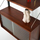 Teak wall unit, Danish design, 1960s, production: Denmark