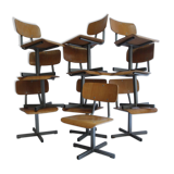 Lot of 10 kindergarten chairs - industrial style