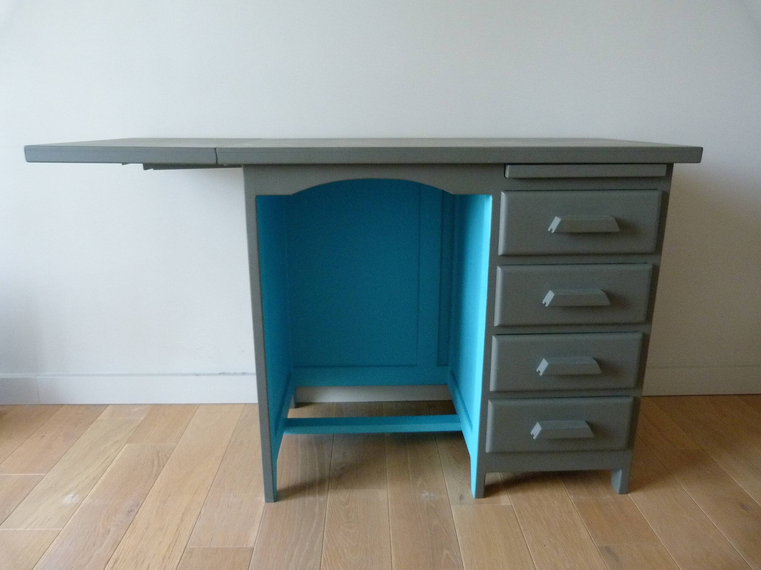 Laurette's accounting office and her chair.