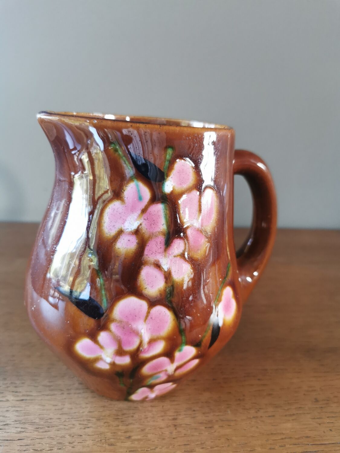 Poet Laval vintage ceramic pitcher