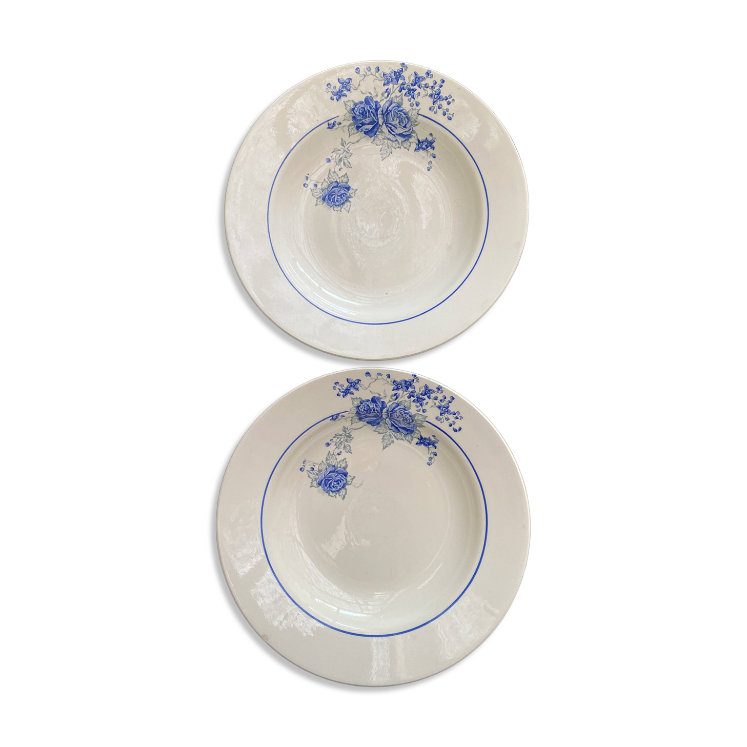 Assiettes en terre de fer