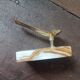 Porte-pipe en agate et laiton