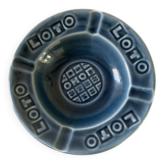 Gien earthenware Loto ashtray