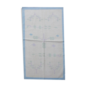 tapis indien dhurri fait