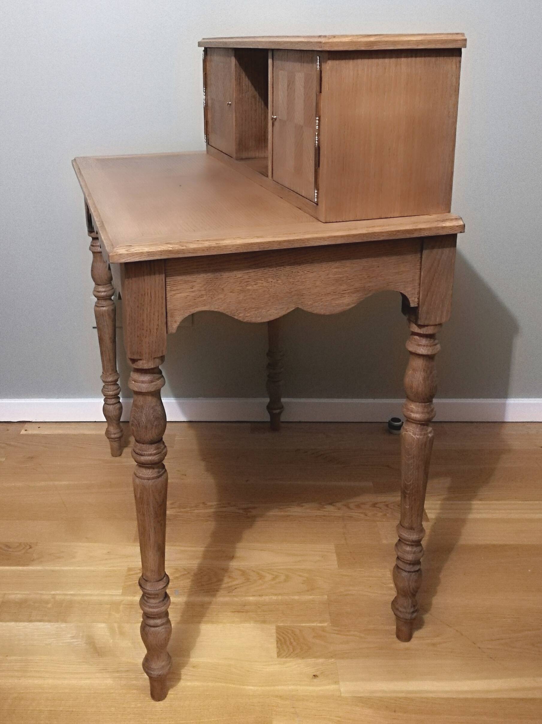 Oak secretary desk or tiered desk