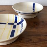 Set of vintage "Biarritz" serving dishes