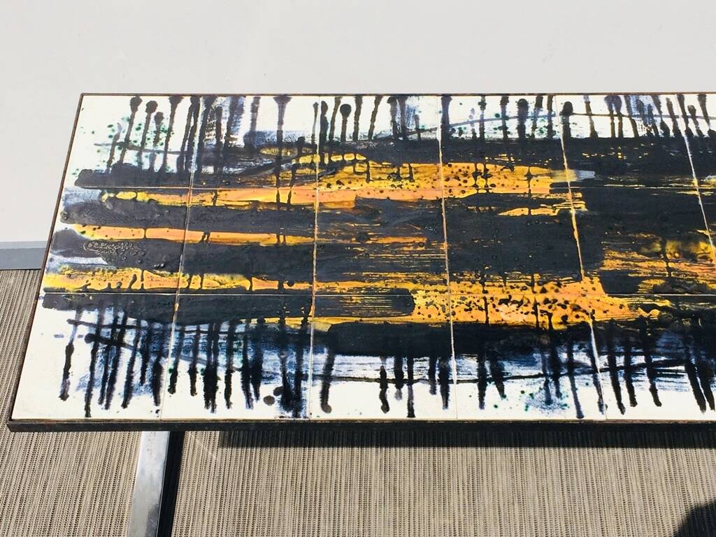 Belarti tiled coffee table. Vintage 60s