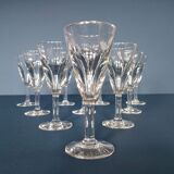 10 verres anciens a vin blanc
