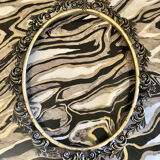 Old baroque metal frame