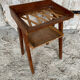 Vintage Scandinavian Wood Bedside Table