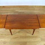 Scandinavian teak table Ejvind A. Johansson vintage 1960