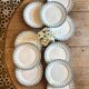 Set of 10 vintage ironstone plates by Henry of Sarreguemines.