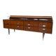 Sideboard anni '50 in legno e mensola in marmo