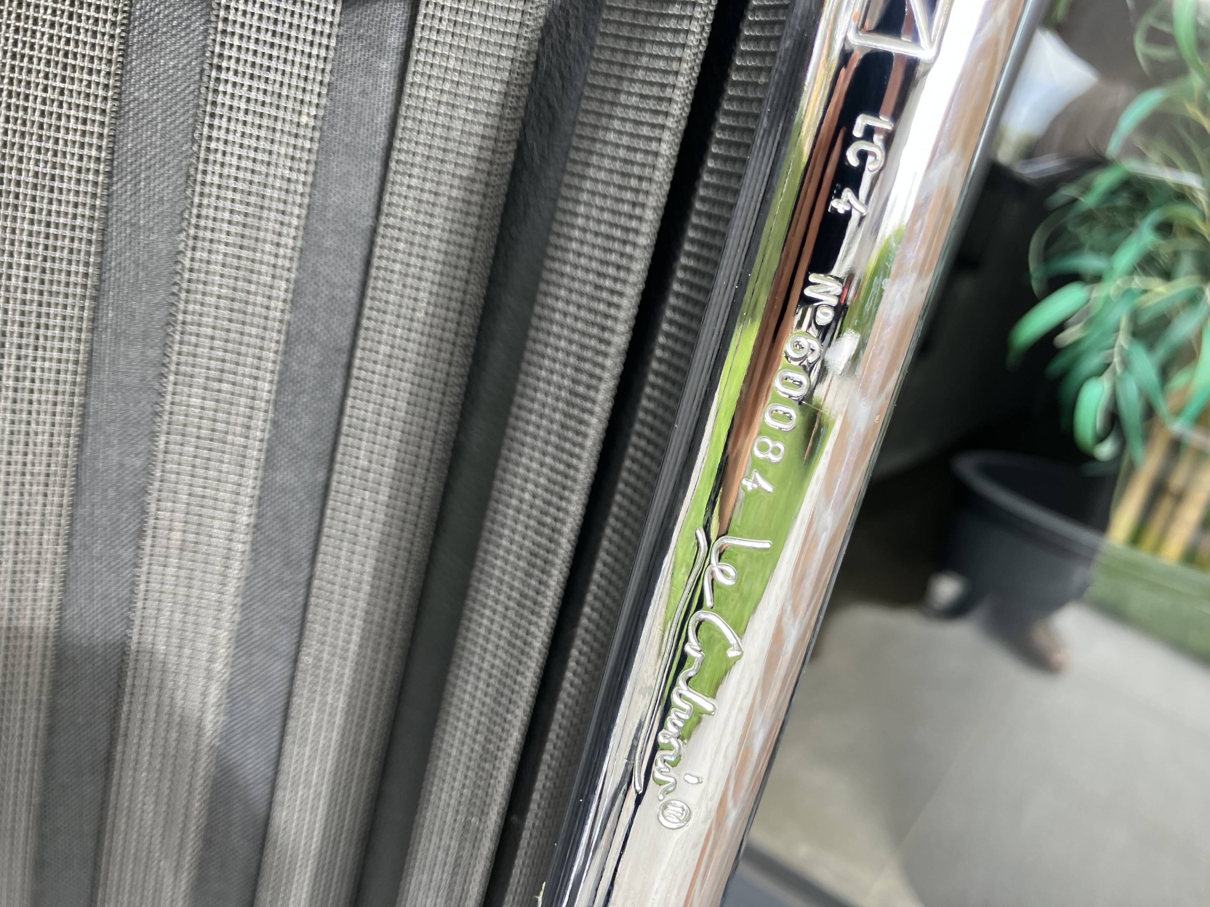 3x Original Cassina Le Corbusier Lc4 Black/chrome, New!