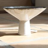 Unique piece flared lamp in stoneware